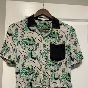 VERONICA BEARD Silk Floral Blouse